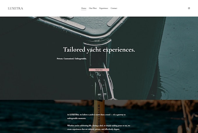 design a clean and responsive website for your brand